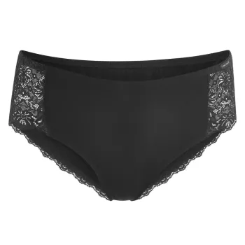 Shorty en coton bio, noir, EVANA