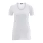 Haut manches courtes en coton bio, blanc, FRIEDA