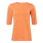 Haut manches courtes en coton bio, orange, CHLOE