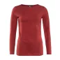 Haut manches longues en coton bio, rouge, HILLA