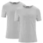 Lot de 2 t-shirts en coton bio, gris, FABIAN