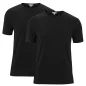 Lot de 2 t-shirts en coton bio, noir, FABIAN