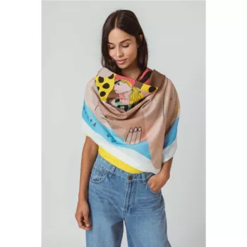 Foulard femme multicolore indar