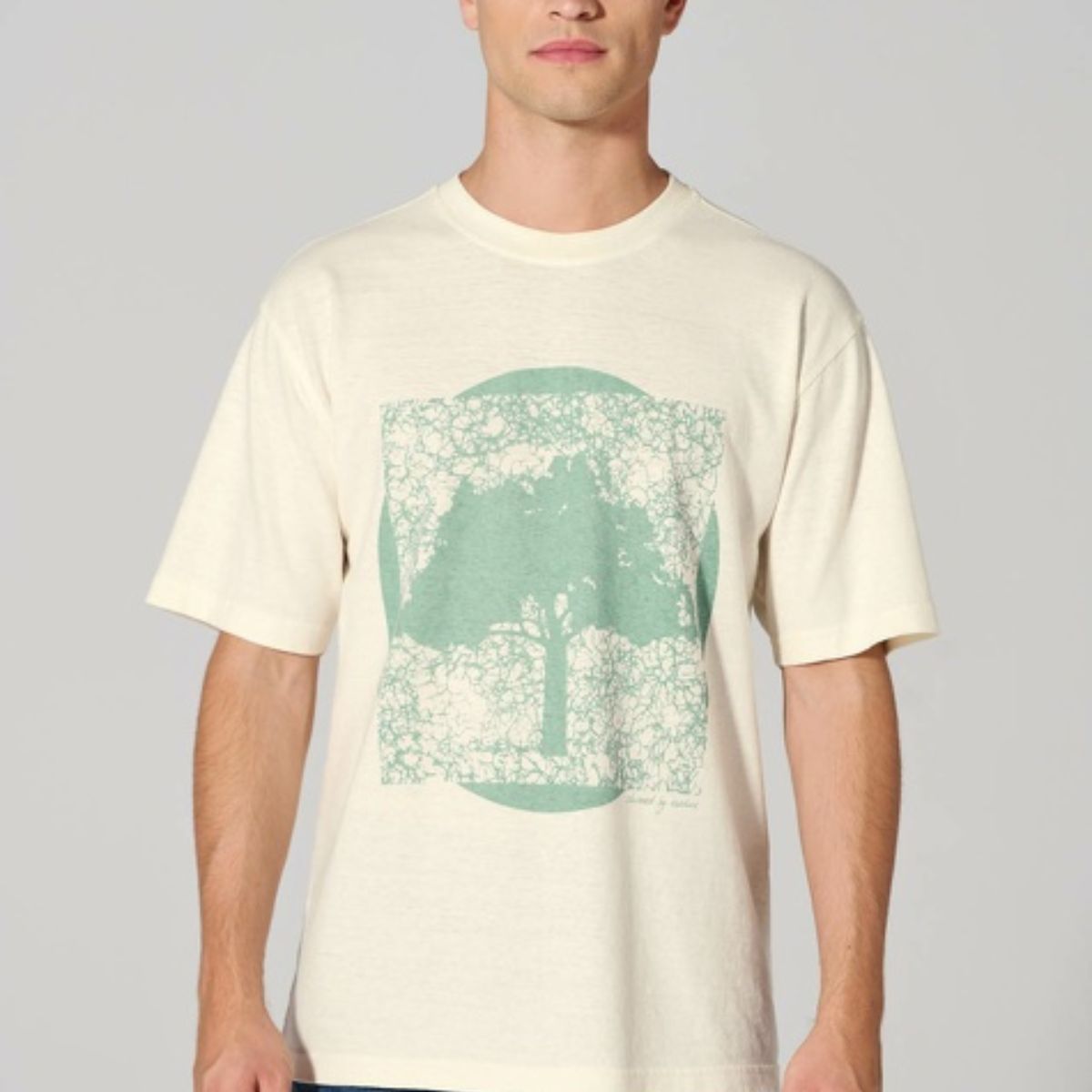 T-Shirt imprimé pour homme en chanvre et coton bio