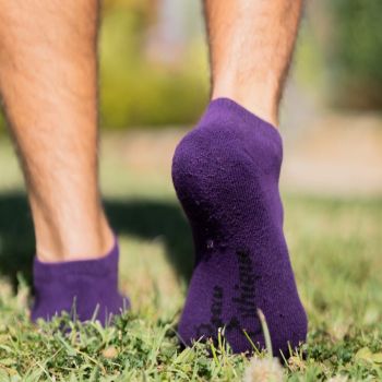 Socquettes violettes coton
