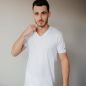 T-shirt col V 100% coton biologique