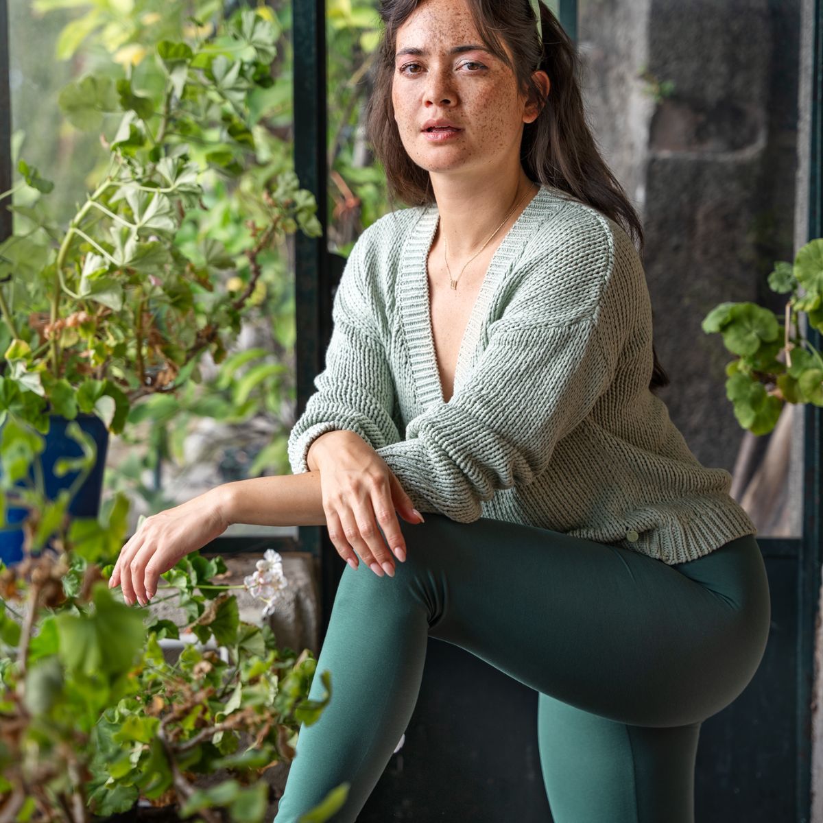 Leggings eco responsables en coton bio