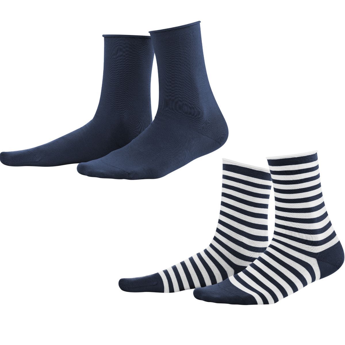 Lot de 2 paires de chaussettes Alexis en coton bio 