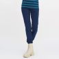 Pantalon en coton bio, bleu marine, LAURA