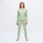 Haut de pyjama en coton bio, vert, NICCI