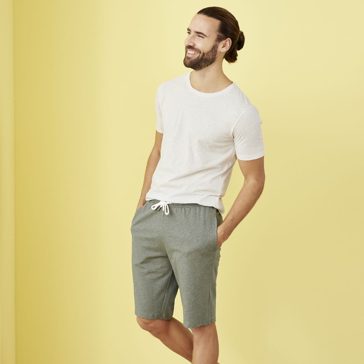 Short CHARLIE en coton bio, vert