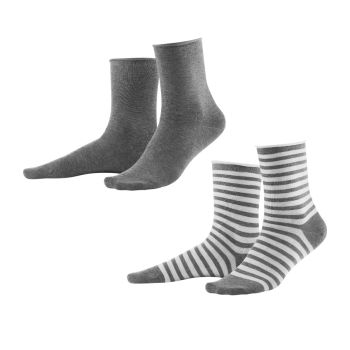 Lot de 2 paires de chaussettes Alexis gris