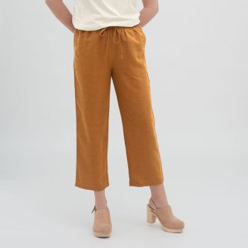 Pantalon en lyocell, ODINE, marron