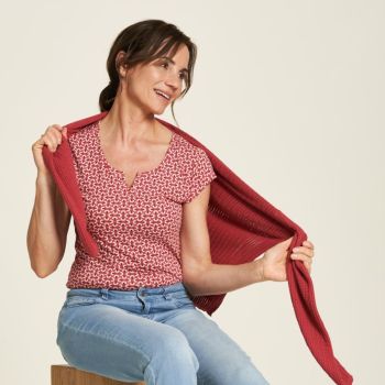 Haut en jersey pour femme en coton bio et élasthanne