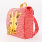 Sac à dos Girafe, rouge, GOTS