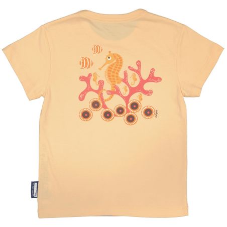 T-Shirt Manches courtes Hippocampe, orange, GOTS