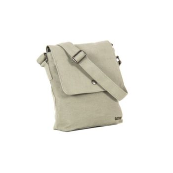 Sac à bandoulière en chanvre gris clair