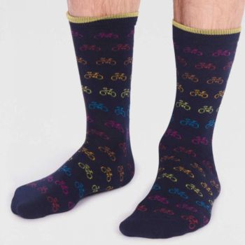 Lot de 3 paires de chaussettes, en bambou, multicolores, foncer