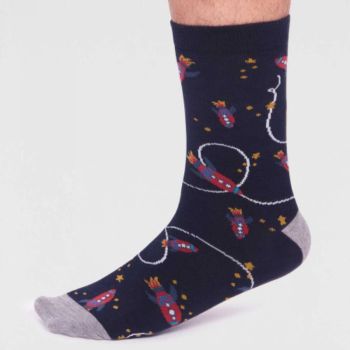 Coffret à chaussettes en bambou de la collection "Space", noir