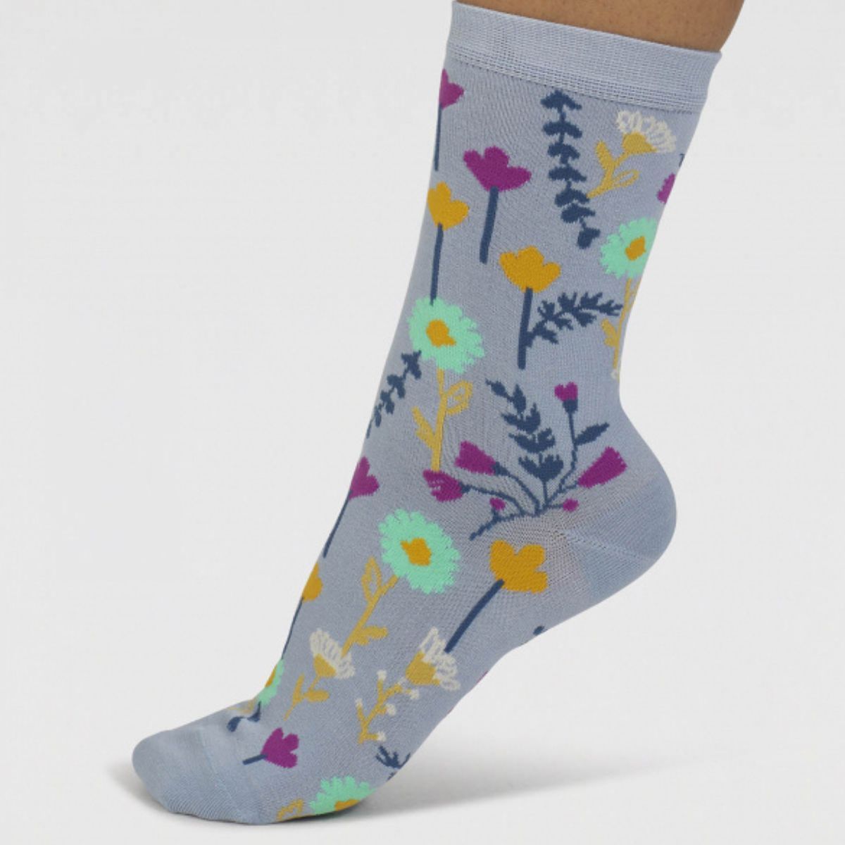 Chaussettes en bambou à motif floral "Mapel"