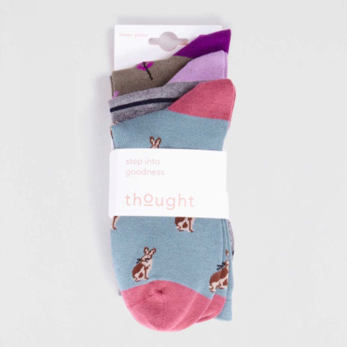 Lot de 3 paires de chaussettes "Kiara Bamboo Bunny"