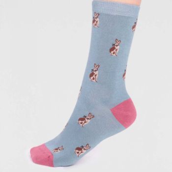 Lot de 3 paires de chaussettes "Kiara Bamboo Bunny",bleu