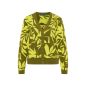 Gilet doux, motif "Tropical" coton bio, GOTS