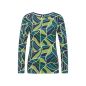 Chemisier femme, motif "feuilles", coton bio, GOTS 