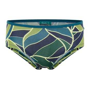 Culotte à motif pour femme, vert, coton bio, GOTS