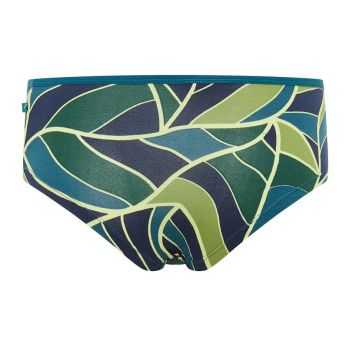 Culotte vert à motif pour femme, coton bio, GOTS