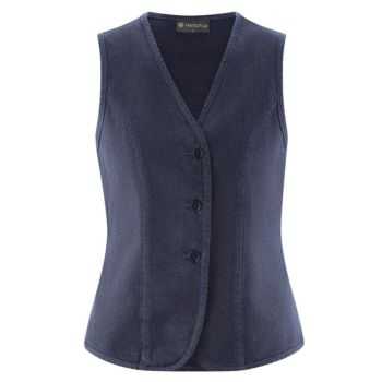 Gilet en chanvre pour femme Col V 