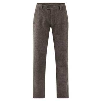 Pantalon de costume, chanvre, homme, marron