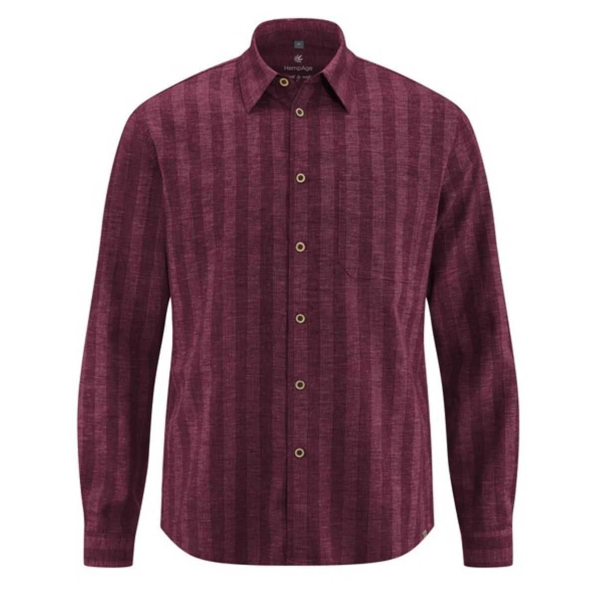 Chemise homme rayé, élégante en chanvre