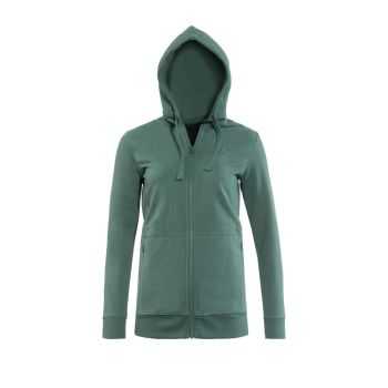 Veste zippée, sweat à capuche femme, vert foncé