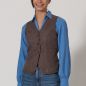 Gilet en chanvre pour femme Col V 