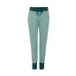 Pantalon de nuit "AVELINE" 100 % coton bio, turquoise, GOTS