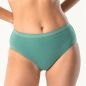 Lot de 3 slips "POLLY" coton bio, vert, GOTS et VEGAN