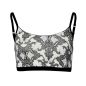 Bustier "SANDRINA" coton bio et micro modal, noir, VEGAN