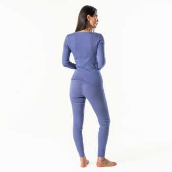 Caleçon long pour femme "JESSICA" 100% coton bio, violet, GOTS et VEGAN