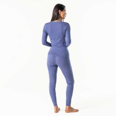 Caleçon long "JESSICA" 100% coton bio, violet, GOTS et VEGAN