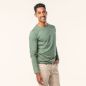 T-shirt manches longues "FRANK" 100 % coton bio, vert, GOTS et VEGAN