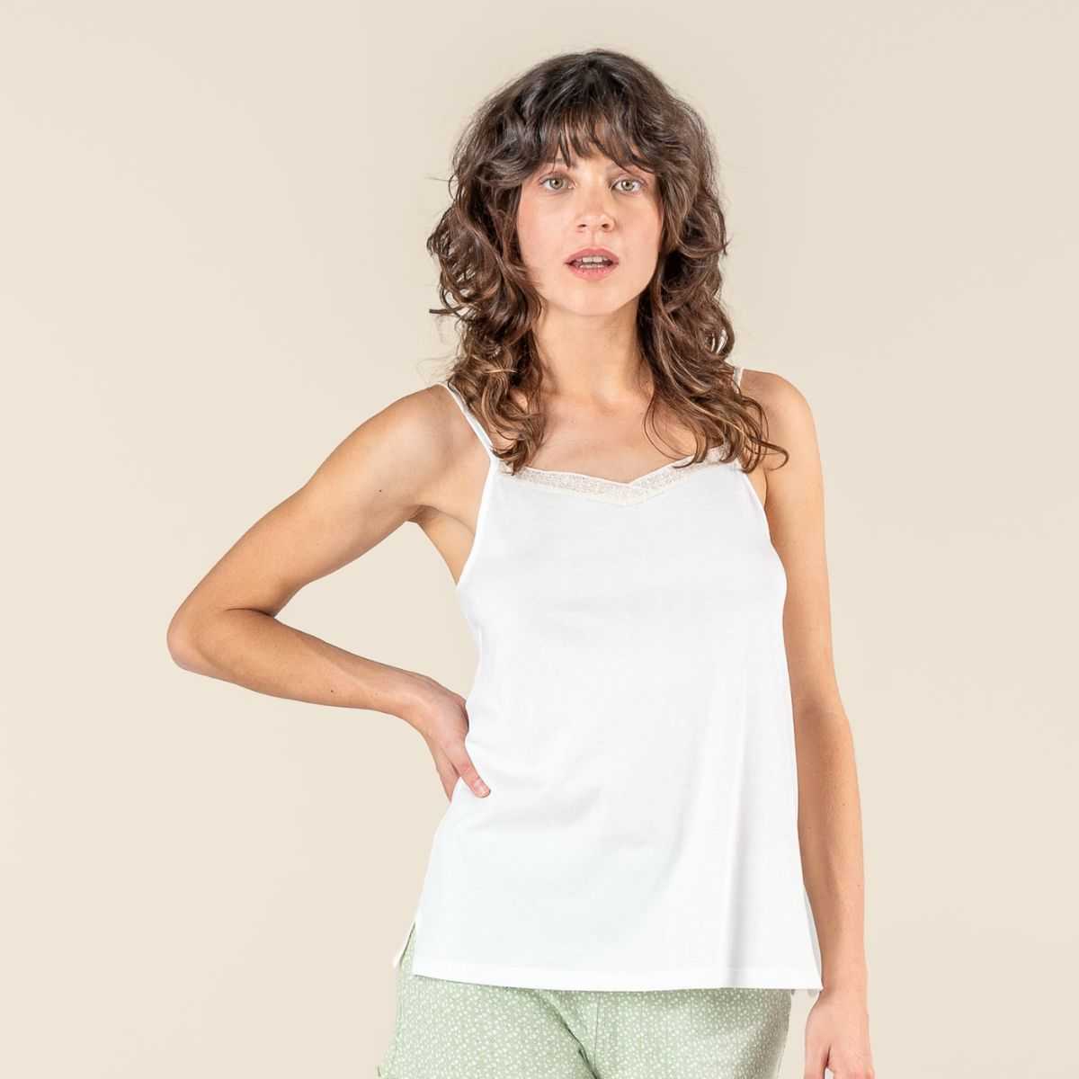 Haut de pyjama "RUBINA" 100 % coton bio, GOTS et VEGAN