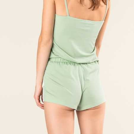 Shorts "RIVANNA" 100% de coton bio, vert, GOTS et VEGAN