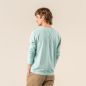 T-shirt manches longues "PINO" 100% coton bio, bleu clair, GOTS et VEGAN