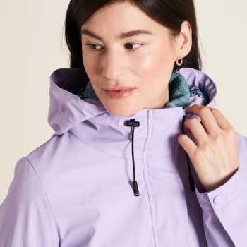 Veste de pluie écoresponsable violet doublée