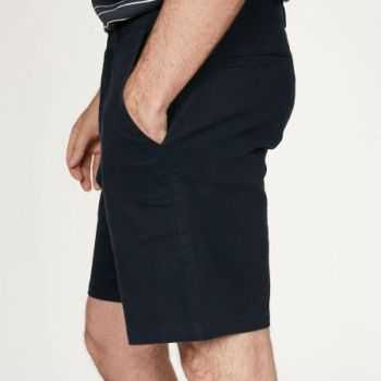 Short bleu marine homme en coton bio 2