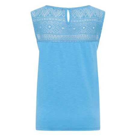 Top femme en dentelle en coton bio