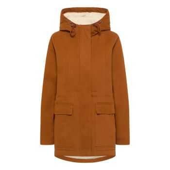 Veste courte femme caramel coton biologique et polyester recyclé 5