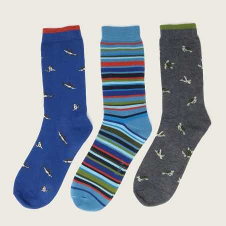 Chaussettes bambou et coton bio Animaux Marin 1