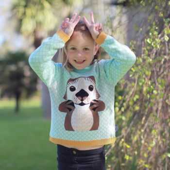 Pull Tricot Enfant Loutre 1